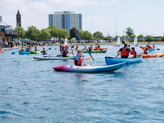 It was a beautiful day to be out on the water. Picture:Marcin Jedrysiak