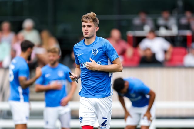 (Replaced by Harry Jewitt-White on 61 mins) Lovely right-footed volley, brimming with superb technique, from the edge of the area to give Pompey the lead. Always keen to get forward from right-back and picked up right where he left off after injury in February
Picture: Rogan/Fever Pitch