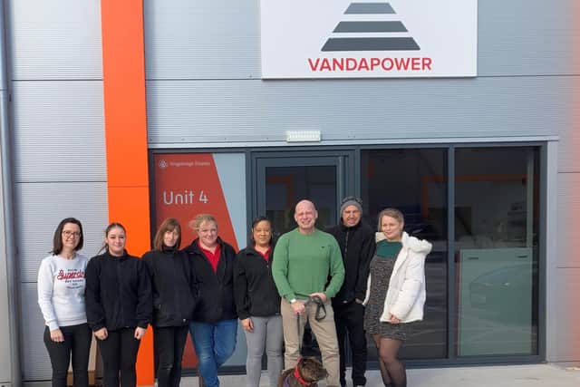 The Vandapower team moving to Havant.
