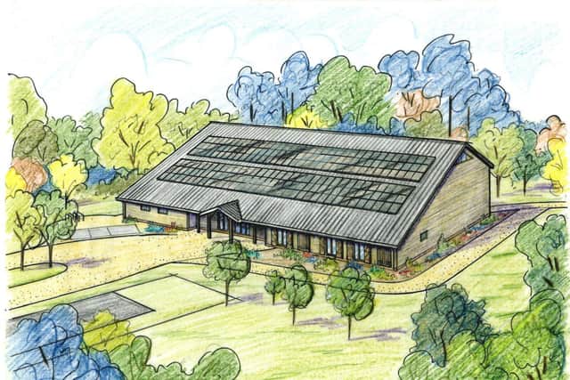 An artist's impression of the planned new experiential learning and sports centre.