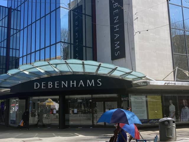 The closed Debenhams store in Commercial Road. Picture: Steve Deeks