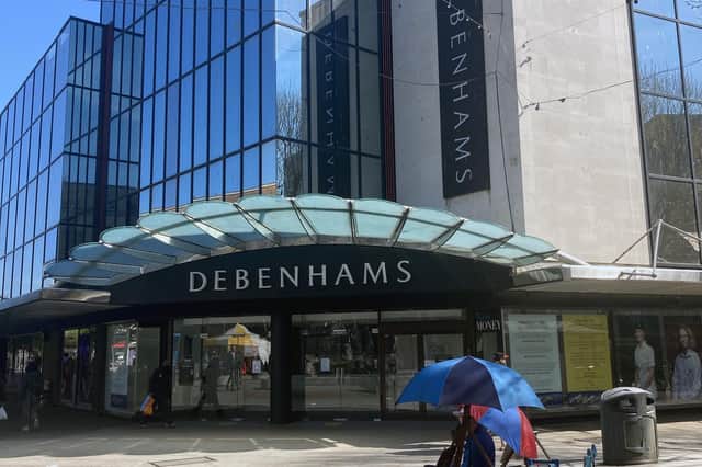 The closed Debenhams store in Commercial Road. Picture: Steve Deeks