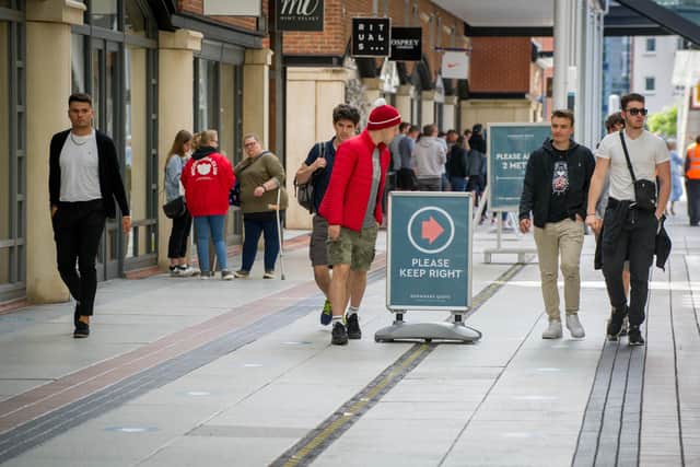 Hundreds of people took the chance to go shopping in Gunwharf.
Picture: Habibur Rahman