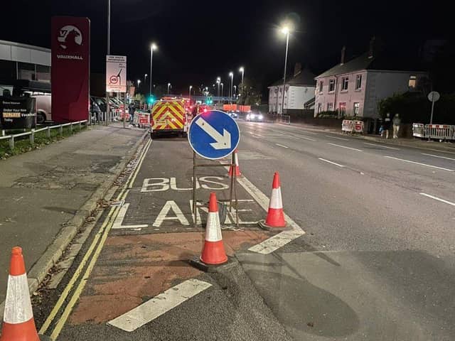 The gas leak happened in London Road, Hilsea. Picture: Portsmouth Roads.