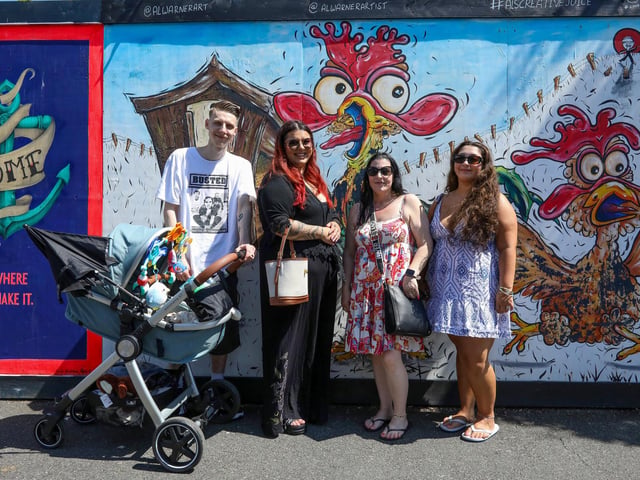 The Moxon family at SomersFest, a free festival of food and music run by Portsmouth City Council in Somerstown.Picture: Chris  Moorhouse (270724-56)