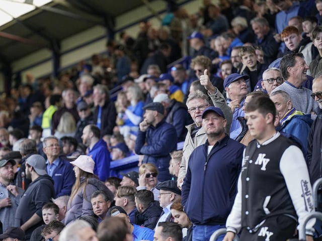 The Pompey fans certainly delivered after John Mousinho asked fans to make Frattonn Park as intimidating as possible for the visit of the Blades.