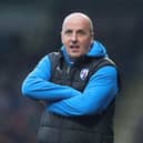 Former Pompey boss Paul Cook was sent off during Chesterfield's National League win at Scunthorpe on Monday   Picture: Pete Norton/Getty Images