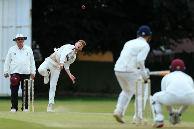 Ben Saunders took 5-27 as  Portsmouth & Southsea were thrashed by Langley Manor in Division 3 of the SPL.
Picture: Chris Moorhouse