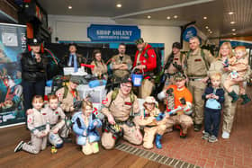 Cosplay enthusiasts Portsmouth Ghostbusters at Port Solent, Portsmouth, fundraising for Cancer Research UK.
Picture: Chris Moorhouse