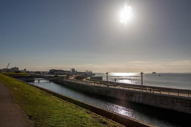 Sea defences being built near Clarence Pier, Southsea.

Picture: Habibur Rahman