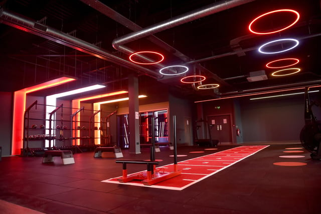 The interior of Snap Fitness.