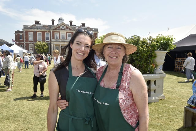 The Garden Show organisers (l-r) Emily Clay with her mum Jane Sterck.
Picture: Sarah Standing (090623-5108)