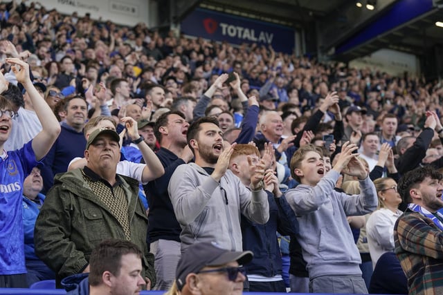 Pompey fans played a big role in carrying their team to a massive three points in their Championship survival battle against Blackburn Rovers.