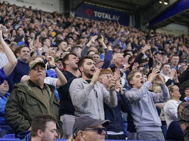 Pompey fans played a big role in carrying their team to a massive three points in their Championship survival battle against Blackburn Rovers.