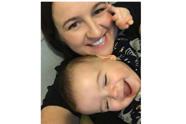 Gosport mum of three Kirsty Smillie pictured with her son Brody