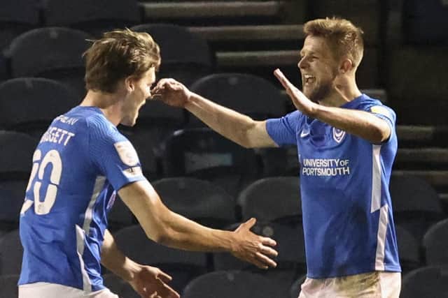 Sean Raggett and Michael Jacobs are both out of contract at the end of the season     Picture: Barry Zee