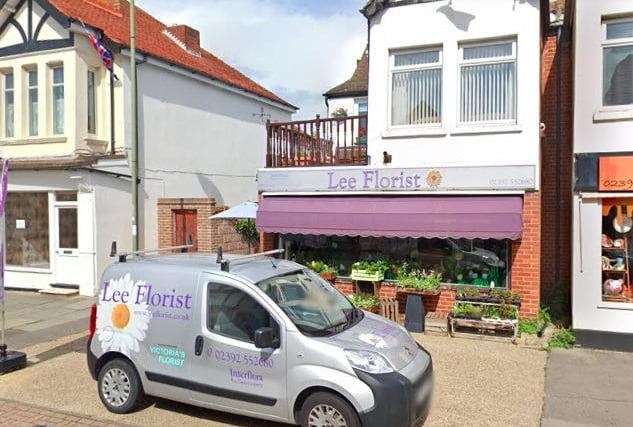 Lee Florist, on Lee-on-the-Solent High Street, has a rating of 4.9 out of five from 54 reviews on Google.