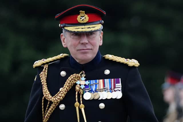 Lieutenant General Sir Christopher Tickell, deputy chief of the general staff, said more investment would continue to happen at Thorney Island as part of the MoD plans to invest between £35bn and £40bn in defence over the next decade. Photo: Andrew Matthews, PA.