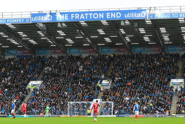 The Fratton End witnessed a number of sizeable scalps during the Premier League years. Now Arsenal are back. Picture: Graham Hunt/ProSportsImages