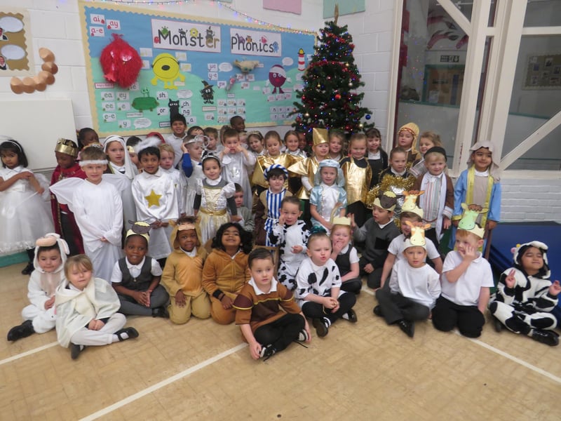 Year R students at Manor Infant School, Fratton, celebrated the festive season with a traditional nativity. Picture: Submitted