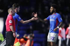 Ellis Harrison, right, and John Marquis. Picture: Joe Pepler