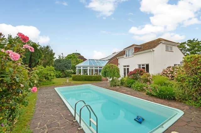 This six-bedroom house in St Mary's Road, Hayling Island, is on the market for £875,000. It is listed by Fine and Country.