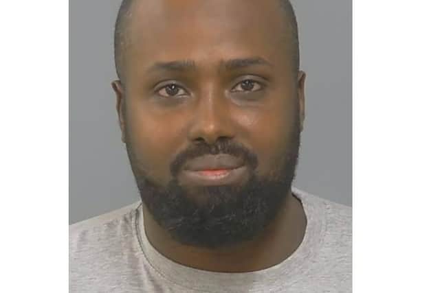 Abdi Foinsiyo has been jailed for two years after punching an eye socket out of his victim and partially blinding them. Picture: Hampshire and Isle of Wight police.