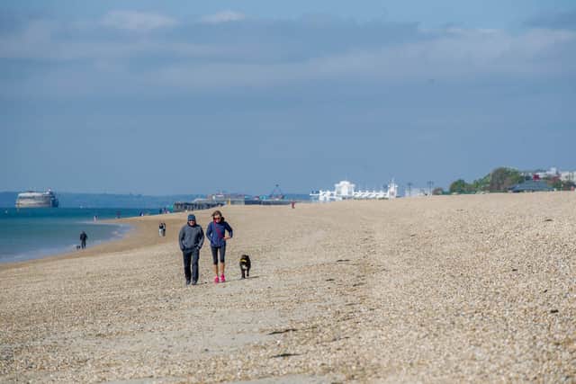 Eastney Beach on Wednesday, May 13. Picture: Habibur Rahman