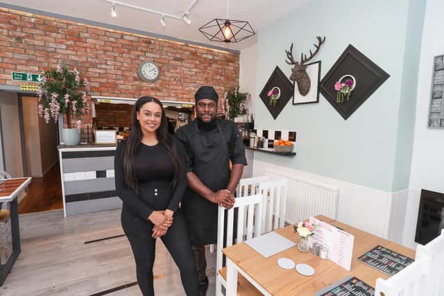 Kathleen Houghton and her partner Kay Adu who run The Waffle Stack in Southsea.
Picture: Stuart Martin (220421-7042)