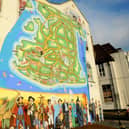 Artist Mark Lewis has been adding more to his ever growing mural on the junction of Waverley Road and Clarendon Road in Southsea.

Picture: Sarah Standing (171120-8709)