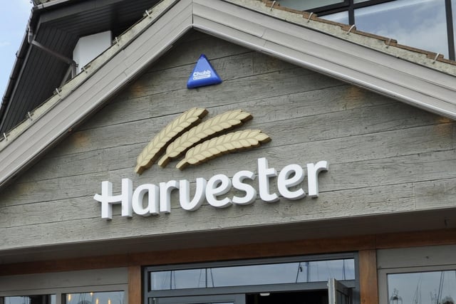The Harvester in Great Salterns Mansion, on the Eastern Road, has a rating of 4.2 from 4,300 Google reviews. One customer said: "Great food, amazing service, fab location and décor."