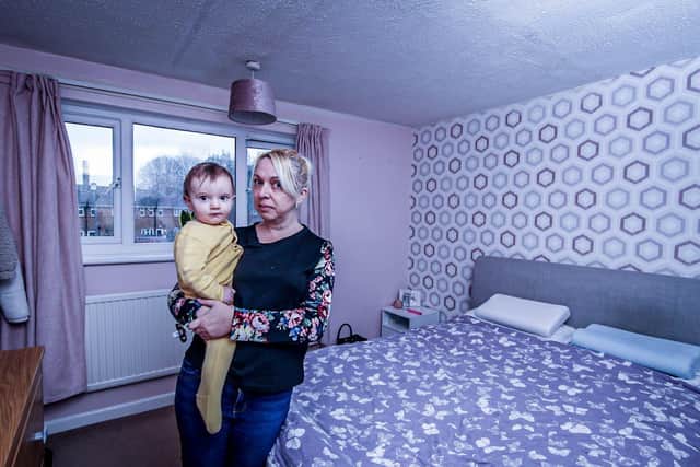 Pictured: Hayley Hilton with her grandson, Reggie, 11 months at their home in Gosport on Friday 30th December 2022
Picture: Habibur Rahman
