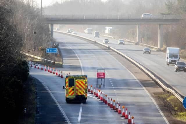 A3(M) closure: Police confirm man in his 20s died during serious crash which caused Pictured: A3M, view from Horndean bridge on Monday 7 February 2022 Picture: Habibur Rahman