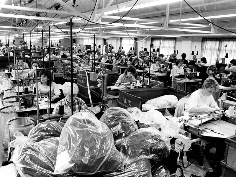 The factory floor was full of machinists - do you recognise any familiar faces?