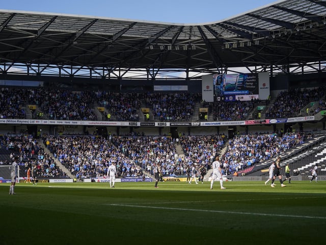 More than 4,000 Blues supporters accompanied John Mousinho's side to Stadium MK today