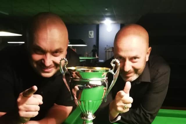 Lee Rendle, left, and Wayne Rendle both won their singles and pairs frames for Waterlooville Bananas