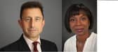 Retired Rear-Admiral Matthew Parr, left, who is now one of five HM Inspectors overseeing major police forces, alongside colleague, Wendy Williams. Mr Parr is suing the government after finding out Mrs Williams was paid £52,000 more than him to do the same job.