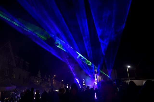 Lee-on-the-Solent Christmas lights were switched on in the High Street on Friday, November 24. Picture: Sarah Standing (241123-2377)
