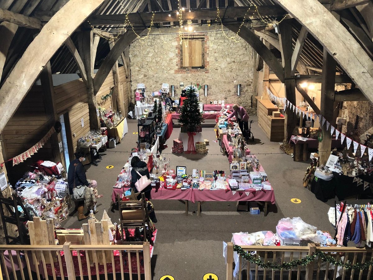 Christmas market highlights small traders in medieval Great Barn in Titchfield