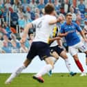 Bryn Morris was surprisingly chosen for both legs of Pompey's League One semi-final clash with Oxford United in July 2020 - ahead of skipper Tom Naylor. Picture: Joe Pepler