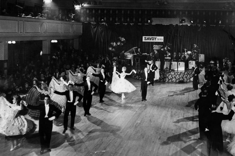 The Savoy Ballroom, Southsea with the Amateur Ballroom Championships going on in the 1960s. The News PP4147
