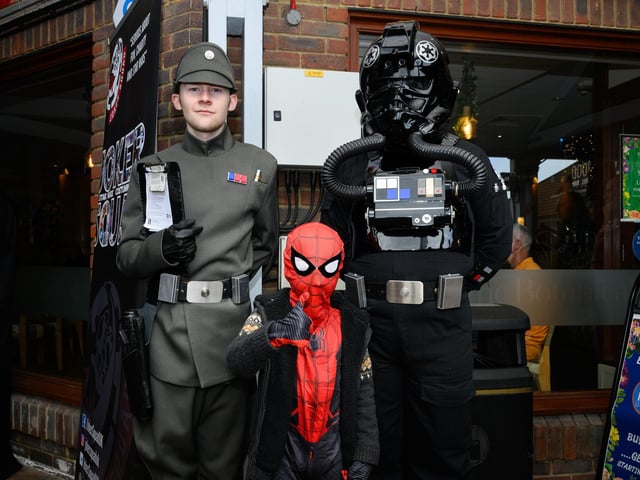 Pictured is: Spider Man and FriendsPicture: Keith Woodland (080621-36)