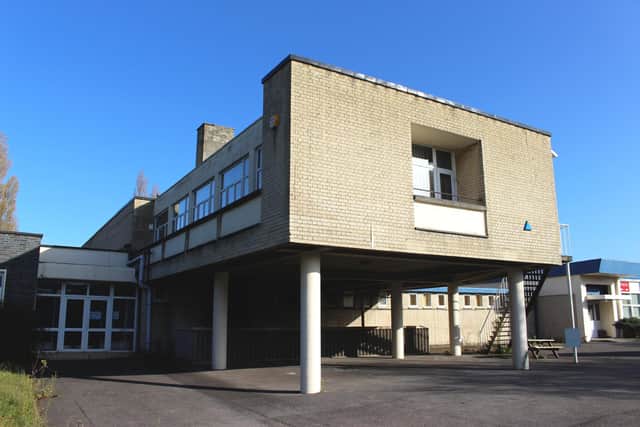 Picture of Butterick Factory in Havant by Suzie Johanson which went on to inspire her exhibition Patterns of Life, on display in The Spring Arts Centre