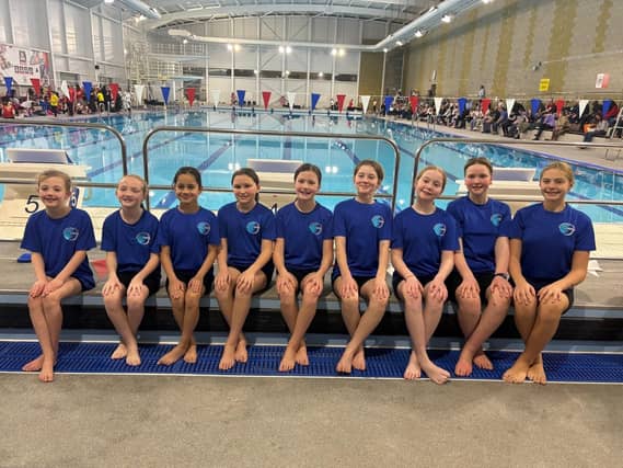 Age 13 and under swimmers from Portsmouth Victoria