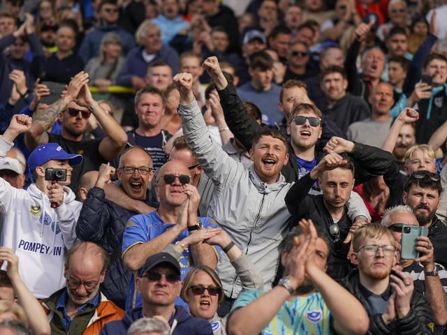 It's great to see smiles on so many Pompey faces.