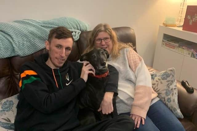 Bradley Coombes, who died from bowel cancer in February 2021
Picturerd with him mum Caroline.