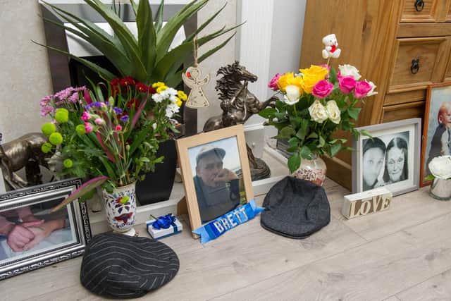 Pictures and memorabilia of Brett in Susan Sykes' home in Waterlooville
Picture: Habibur Rahman