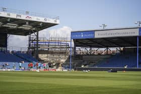 Work is continuing on the Milton End, with it set to be completed in November. Picture: Jason Brown/ProSportsImages