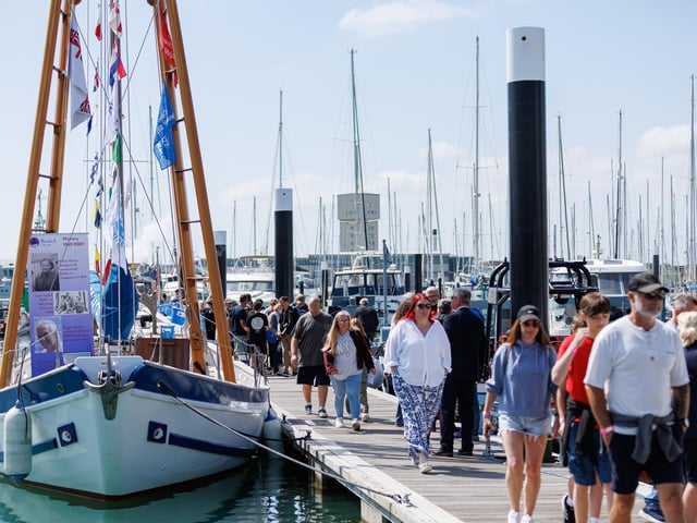 Crowds enjoying the Gosport Marine Festival on Saturday, May 17. Picture:Marcin Jedrysiak