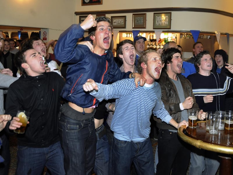 The Shepherd's Crook on Goldsmith Avenue during Pompey's 2-2 draw with AC Milan in 2008.